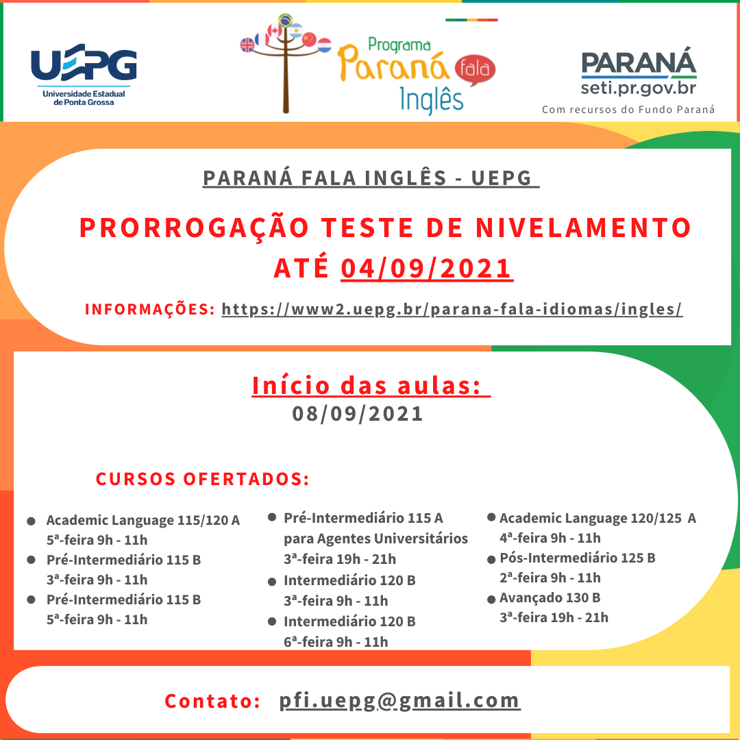 Unioeste: Paraná fala Inglês abre inscrições para curso de conversação -  Unioeste