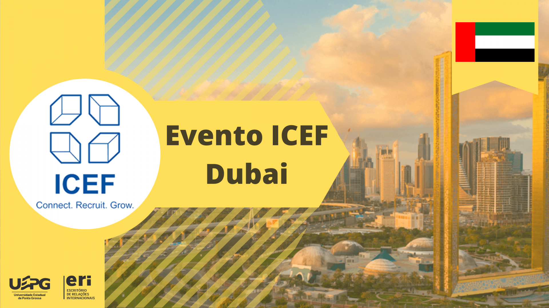 Evento ICEF DUBAI Escritório de Relações Internacionais