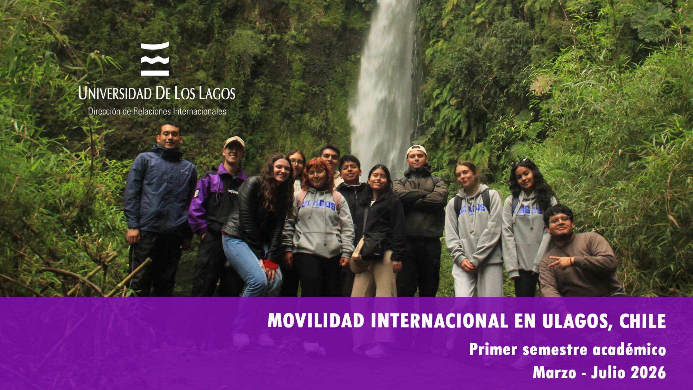 Inscrições abertas: mobilidade na Universidad de Los Lagos – Chile 2026