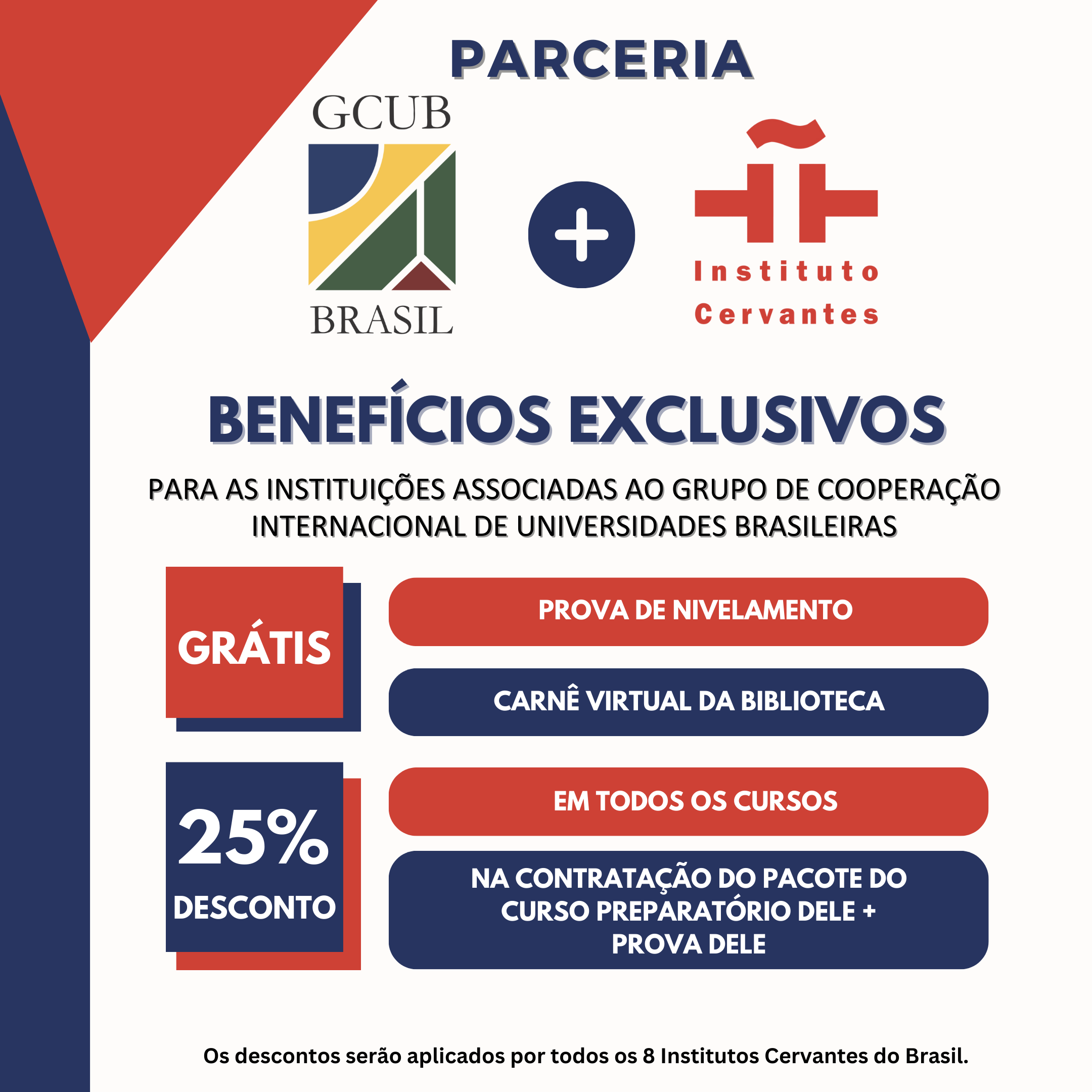 Benefícios oferecidos pelo Instituto Cervantes – Junho 2026
