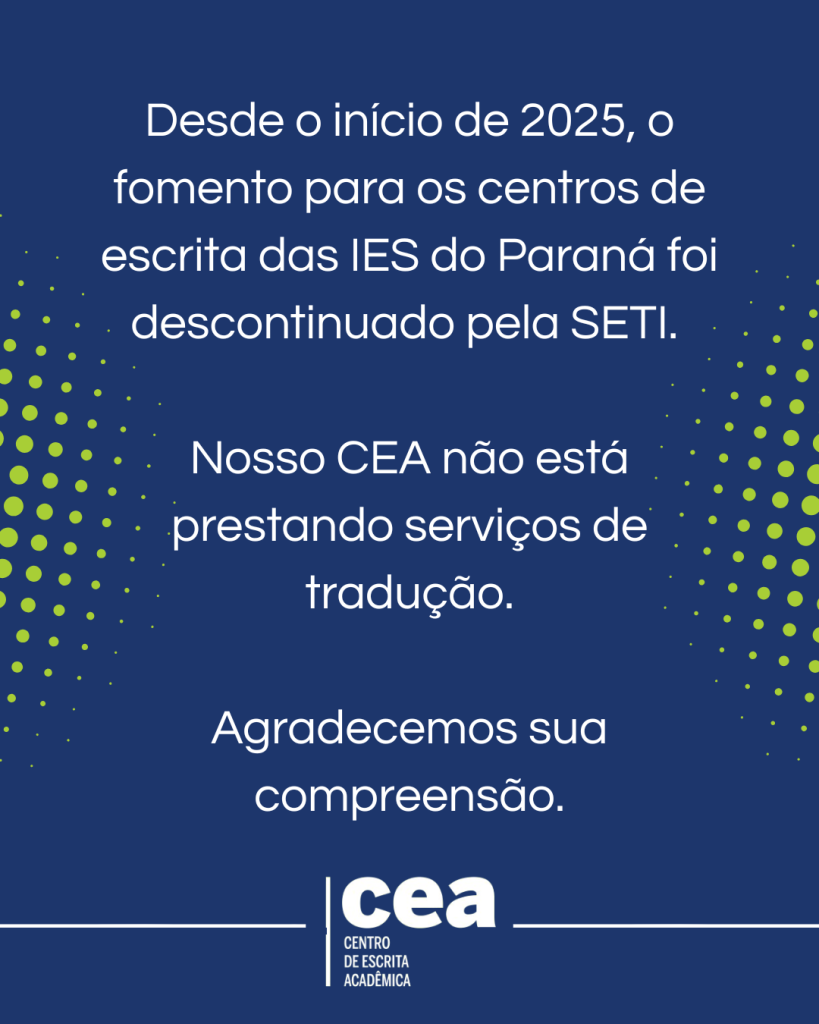 Comunicado CEA UEPG