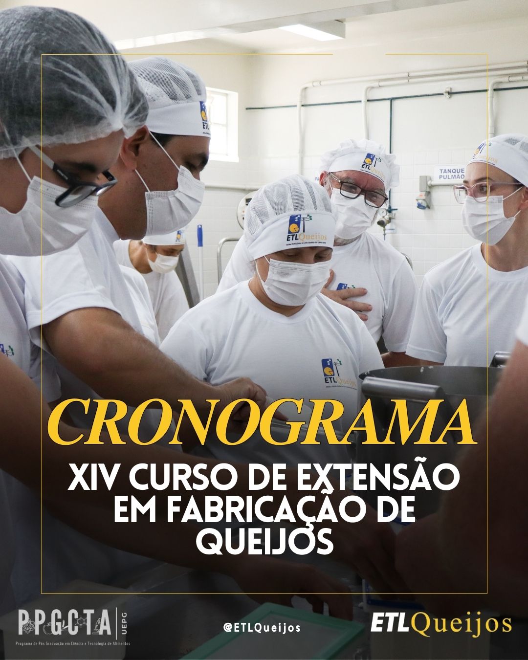 Cronograma XIV Curso em Extensão em Fabricação de Queijos