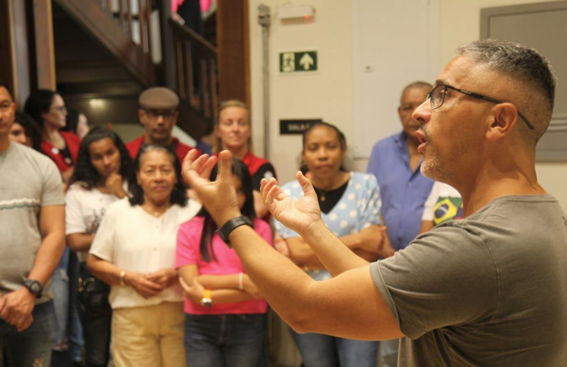 Primeiros visitantes na Sede Histórica do MCG