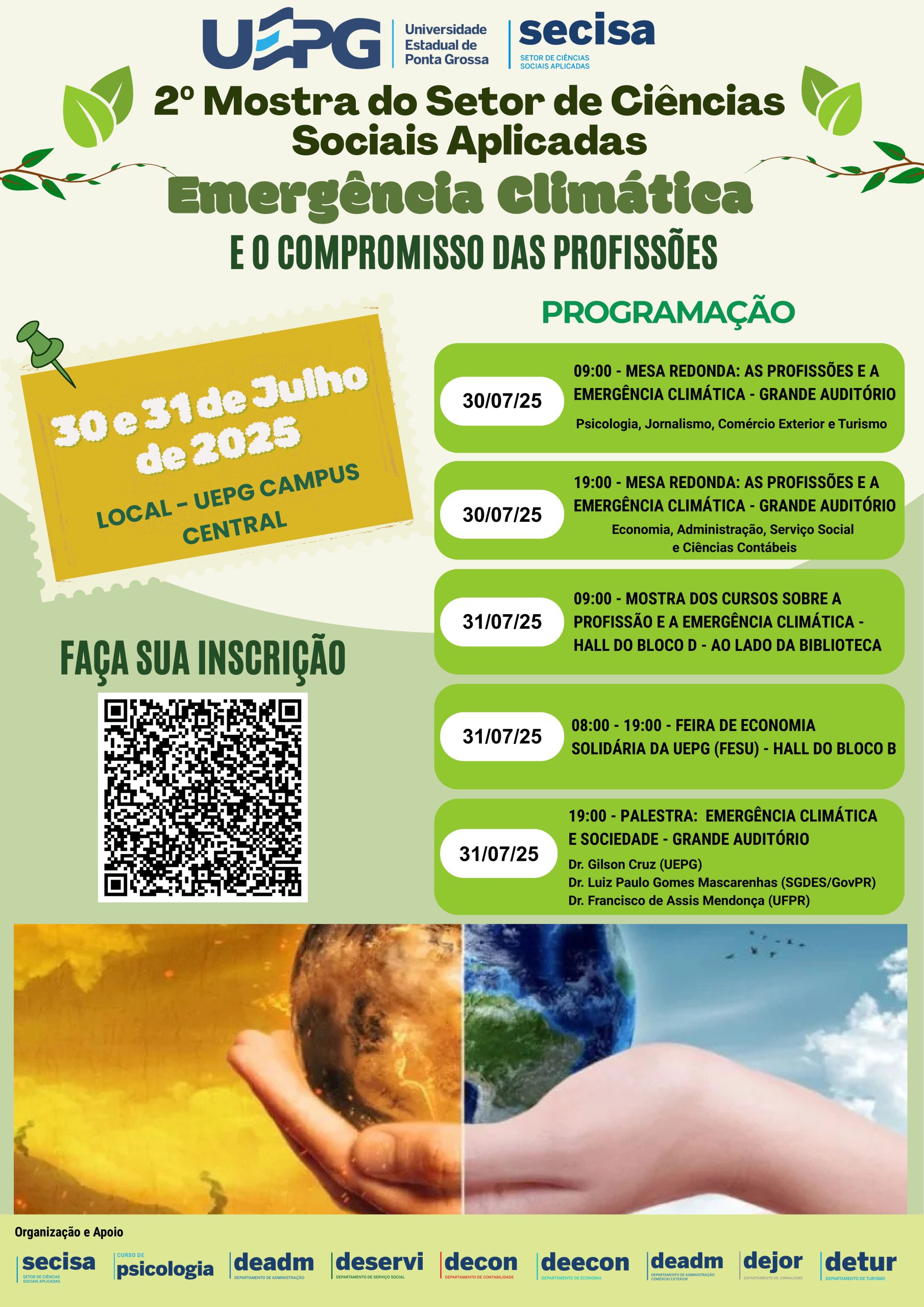 Exposição na UEPG propõe reflexão sobre emergência climática