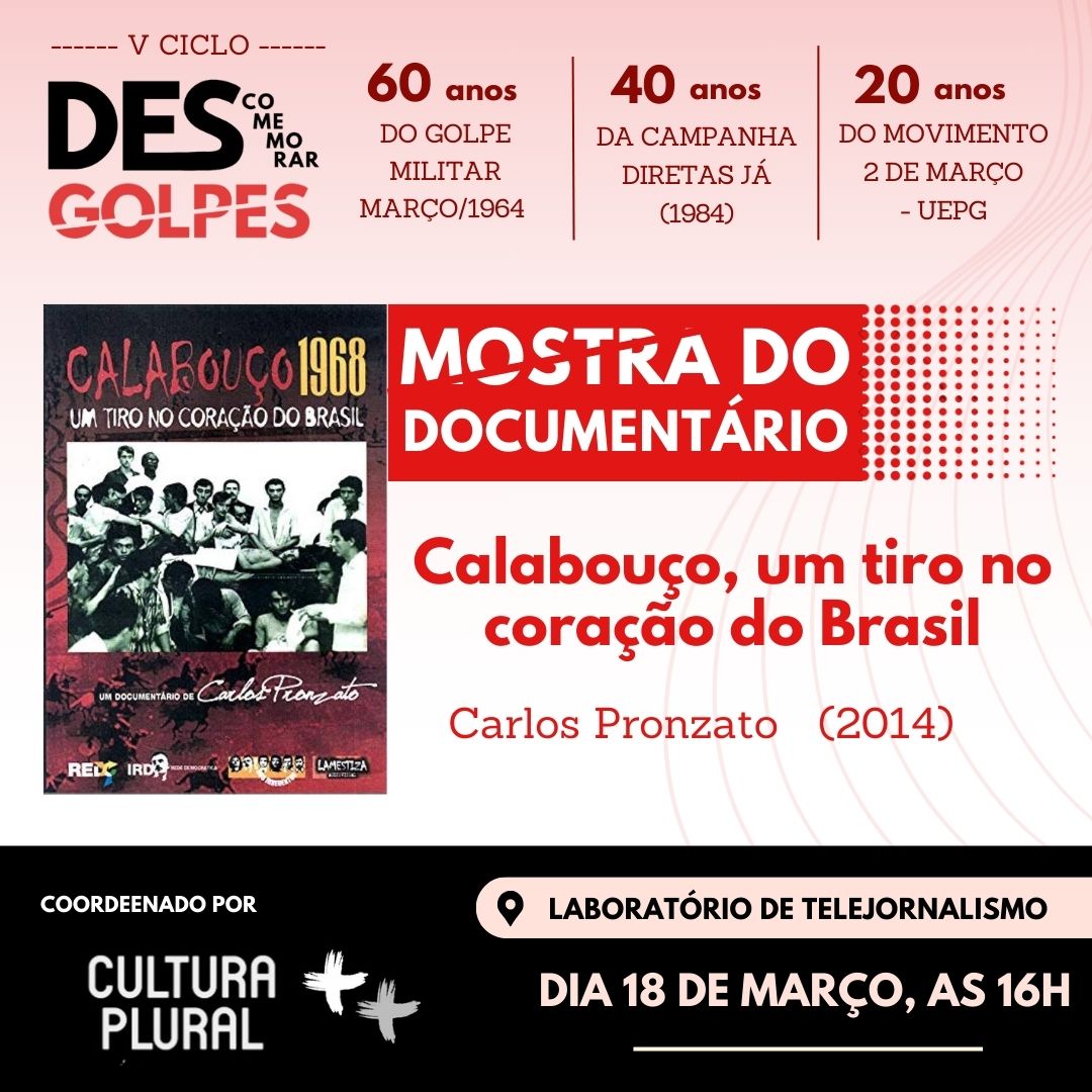 DESCOMEMORAR GOLPES: Ciclo inicia com debate sobre a resistência à ditadura no Paraná