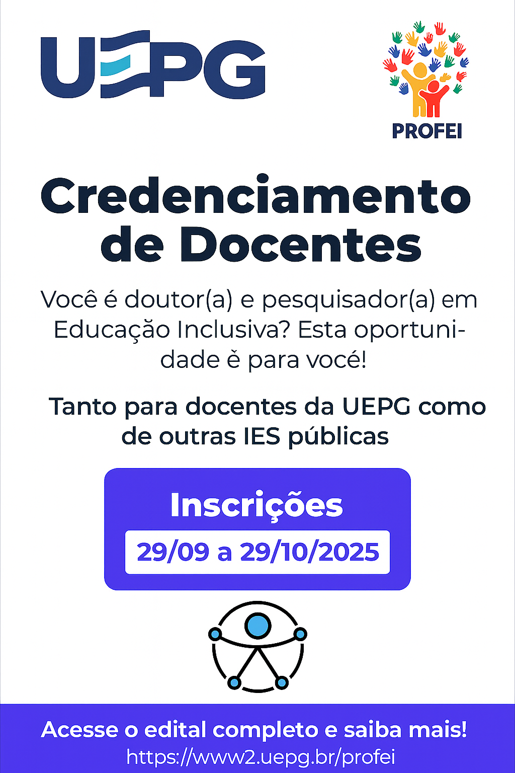 Aberta as inscrições para credenciamento de novos docentes no PROFEI